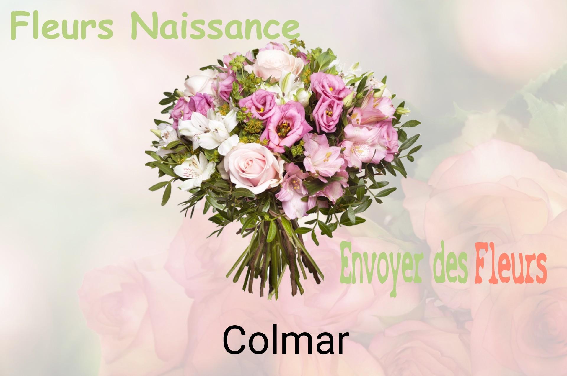 Bouquet de fleurs de naissance livré à Colmar