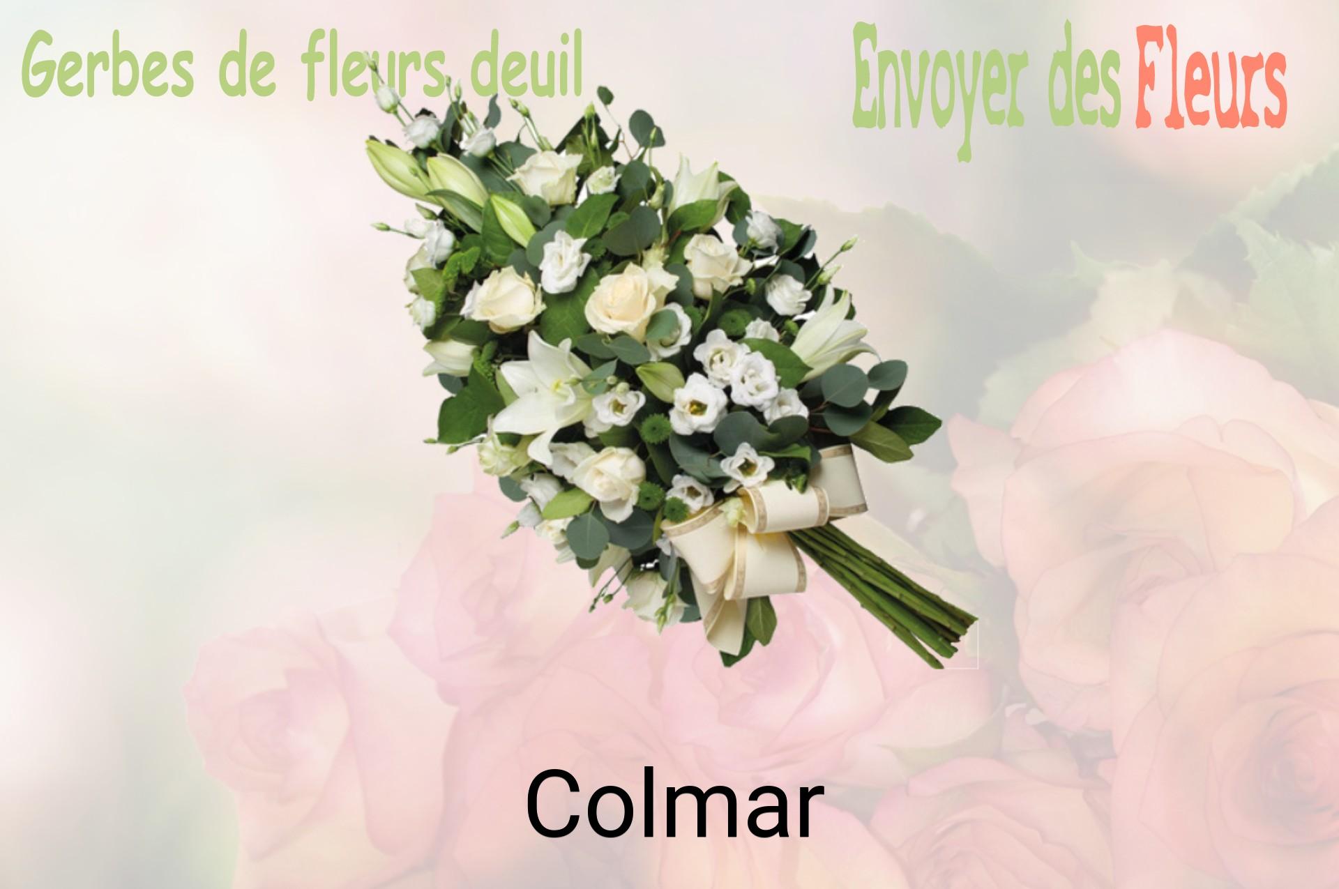 Gerbe de fleurs de deuil livrée à Colmar